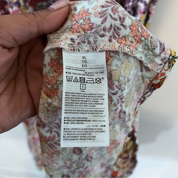 Old Navy Boho Floral Print Ruffle Dress |XL| - Picture 9 of 9